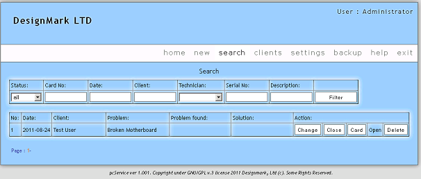 Download web tool or web app PcService