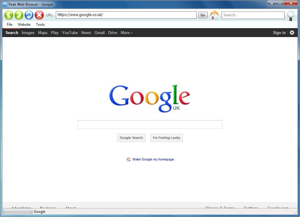 Download web tool or web app Peak Web Browser