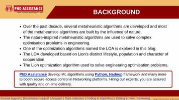 Free download PhD Dissertation Writing Services - DISSERTATION ALGORITHM DEVELOPMENT TIPS FOR DEVELOPING Lion Optimization Algorithm video and edit with RedcoolMedia movie maker MovieStudio video editor online and AudioStudio audio editor onlin