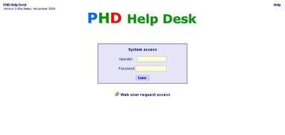 Download web tool or web app PHD Help Desk