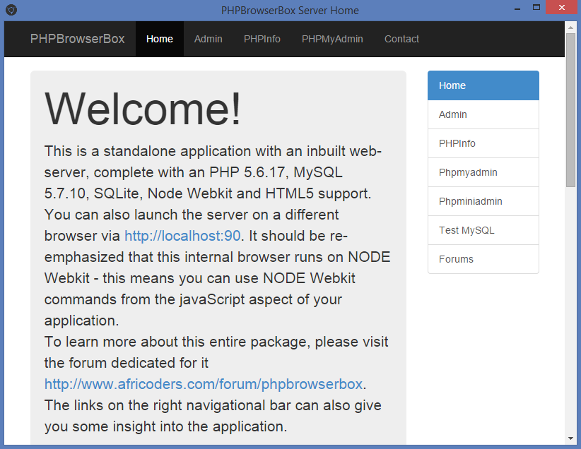 Download web tool or web app PHPBrowserBox