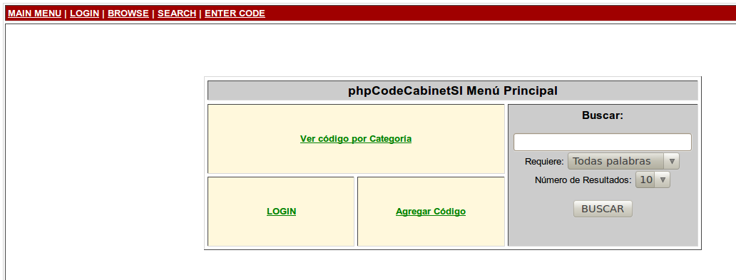 Download web tool or web app phpCodeCabinetSI