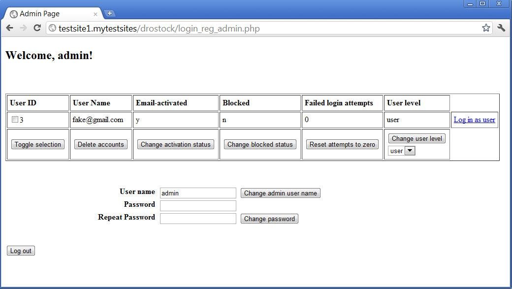 Download web tool or web app phpEmailUser