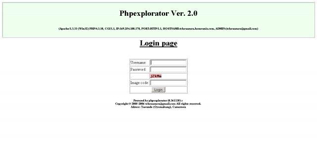 Download web tool or web app phpexplorator