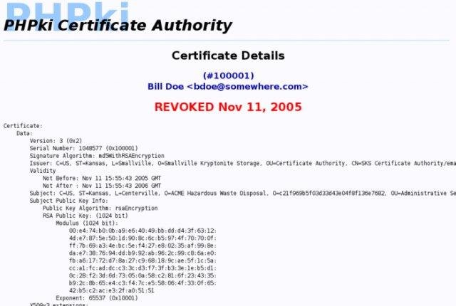 Download web tool or web app PHPki Digital Certificate Authority