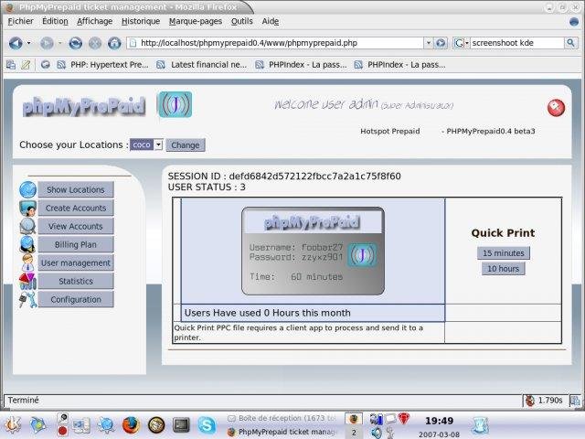 Download web tool or web app phpMyPrepaid