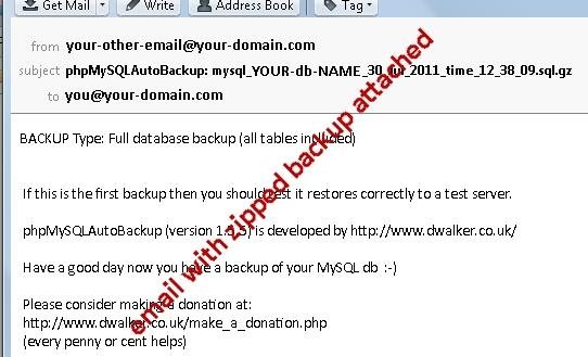 Download web tool or web app phpMySQLAutoBackup