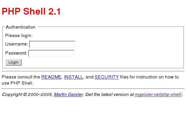 Download web tool or web app PHP Shell