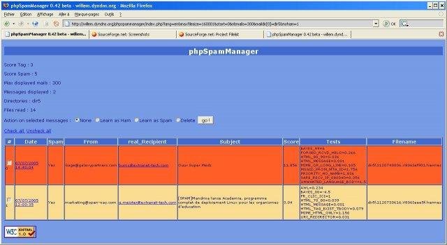 Download web tool or web app phpSM - PHP Spam Manager GUI