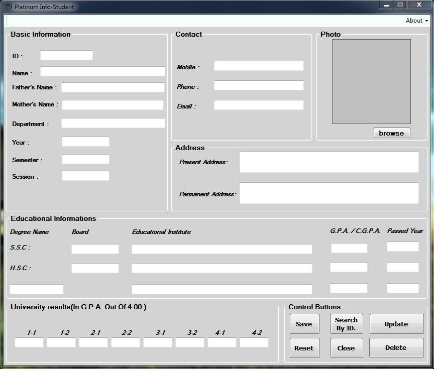 Download web tool or web app Platinum Info-Student