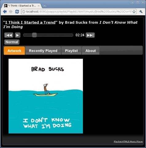 Download web tool or web app Playlist HTML5 Audio Player