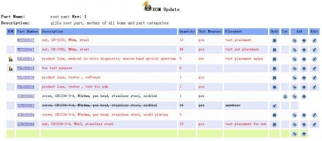 Download web tool or web app plm pdm bom dms