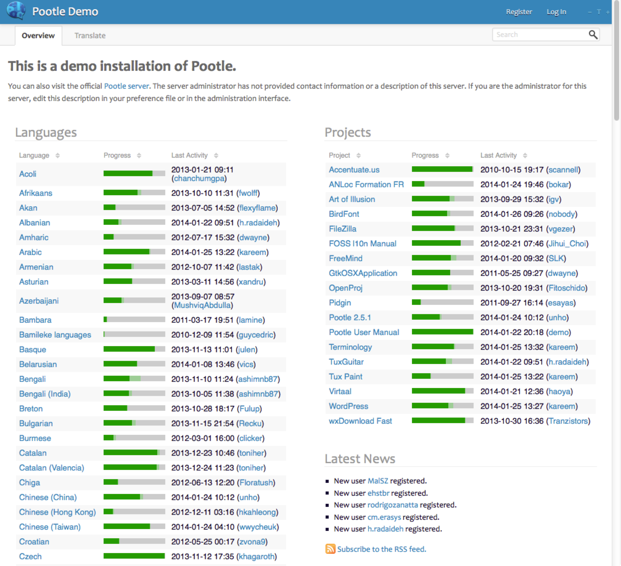 Download web tool or web app Pootle, Virtaal  Translate Toolkit