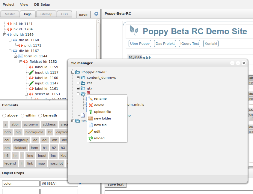 Download web tool or web app Poppy - Web Interface Generator