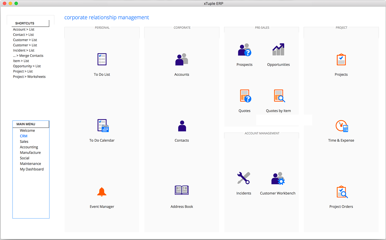 Download web tool or web app PostBooks ERP+CRM by xTuple