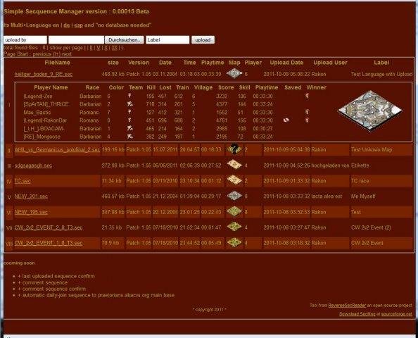 Download web tool or web app Praetorians Sequence  Reader and View