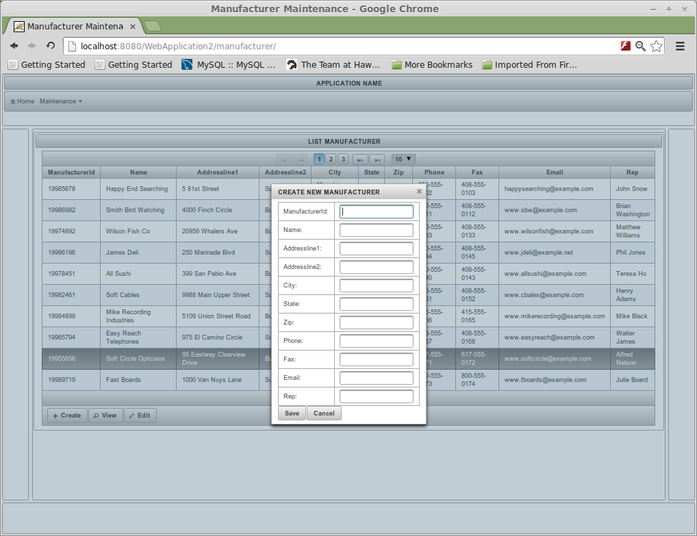 Download web tool or web app PrimeFaces CRUD Generator for NetBeans