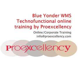 Free download Proexcellency Provides Blue Yonder WMS Training by Real-time Consultants.mp4 video and edit with RedcoolMedia movie maker MovieStudio video editor online and AudioStudio audio editor onlin