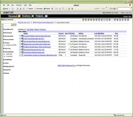 Download web tool or web app Project.net