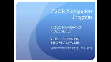 Free download Public Navigator Program - Options Before A Lawsuit - Part 2 of 9 video and edit with RedcoolMedia movie maker MovieStudio video editor online and AudioStudio audio editor onlin