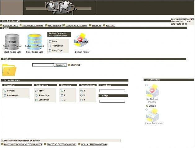 Download web tool or web app QPS Quotas Printing System