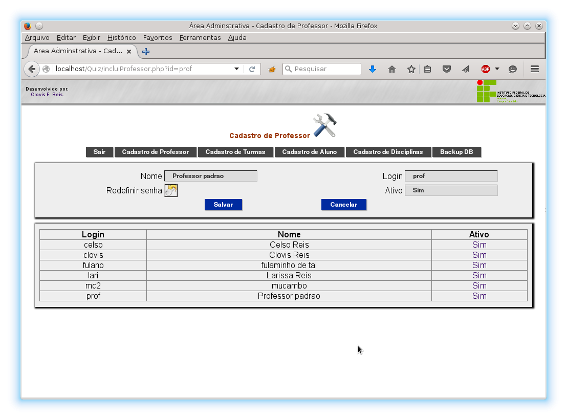 Download web tool or web app QuizProvaS