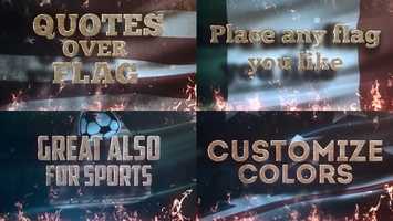 Free download Quotes Over Flag | After Effects Project Files - Videohive template video and edit with RedcoolMedia movie maker MovieStudio video editor online and AudioStudio audio editor onlin