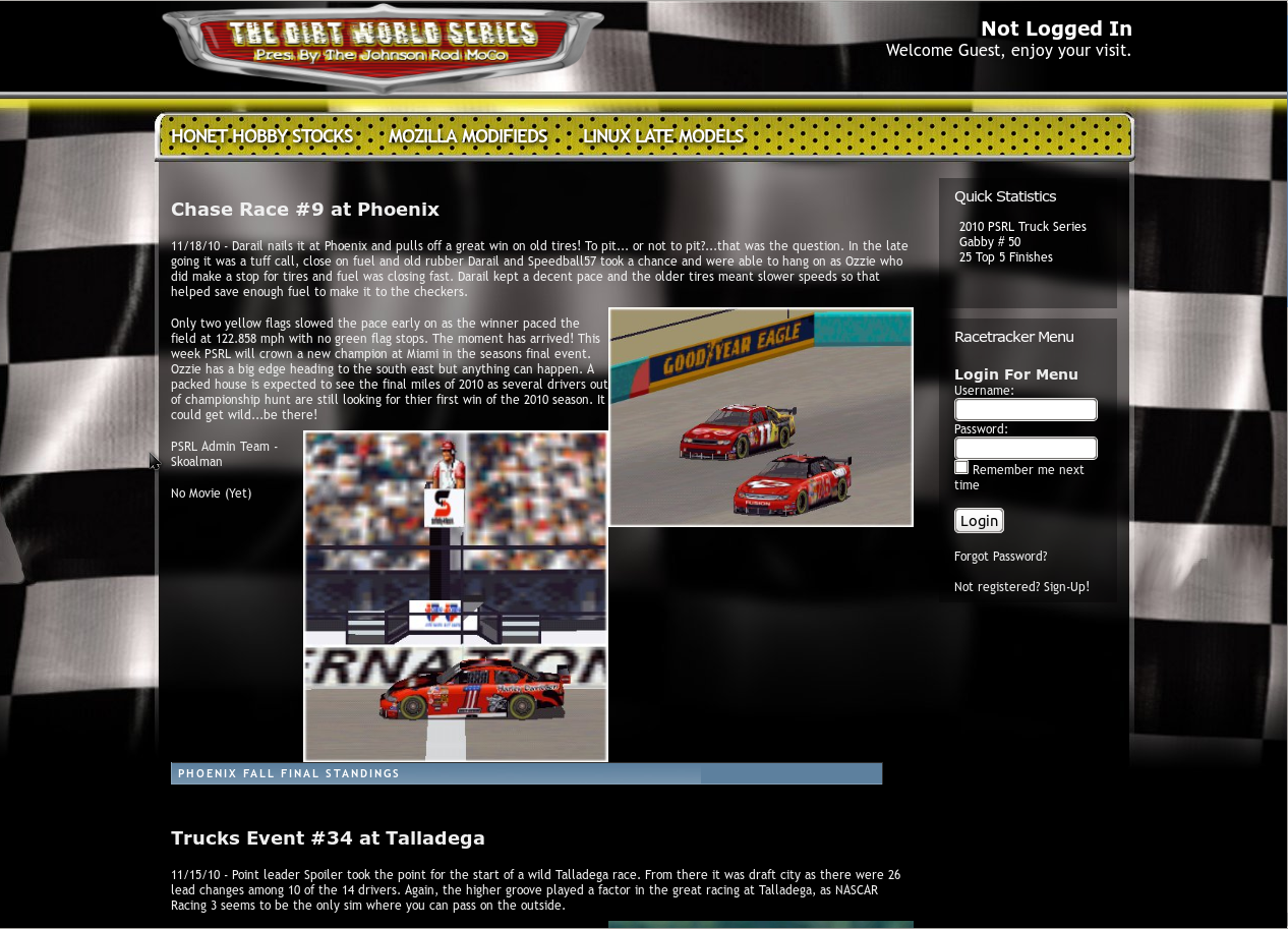 Download web tool or web app Racetracker