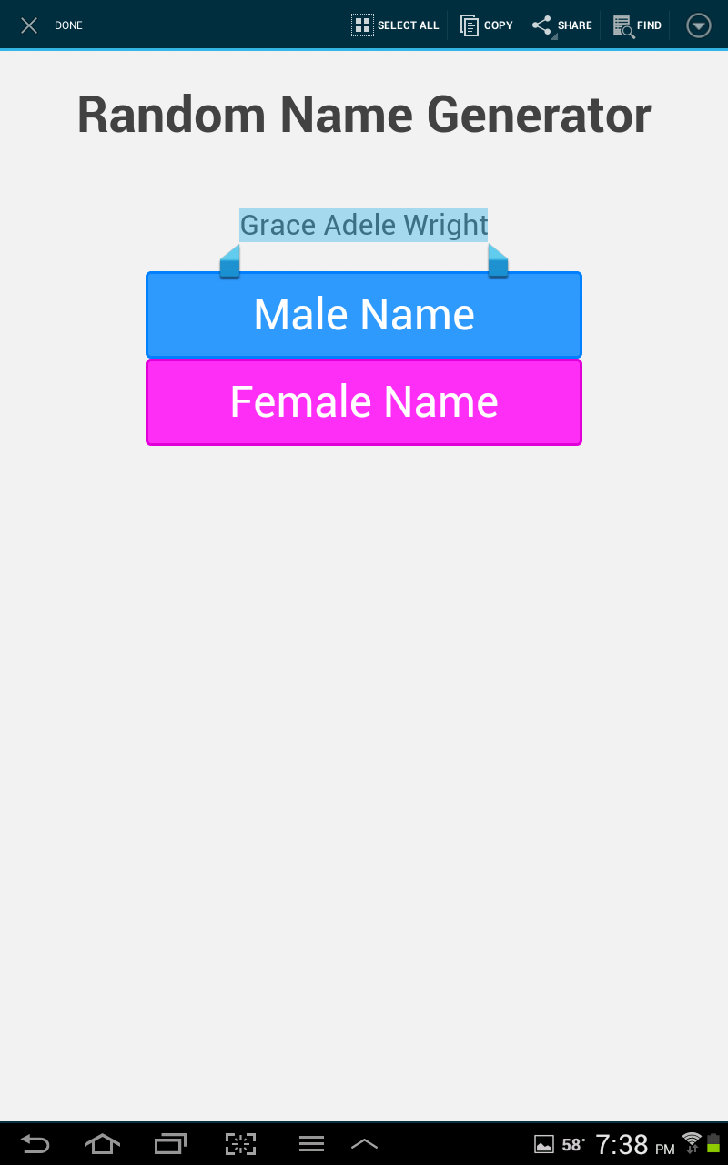 Download web tool or web app Random Name Generator