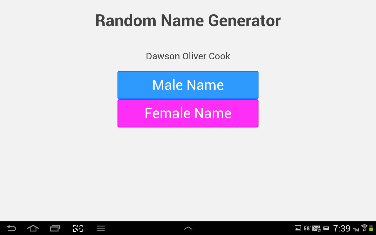 Download web tool or web app Random Name Generator