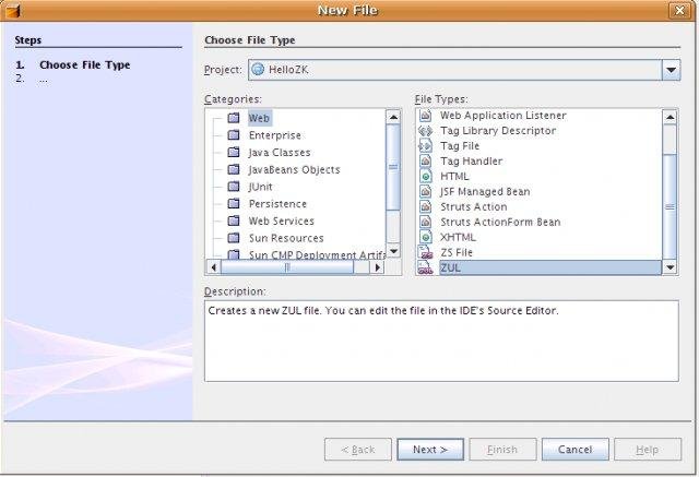 Download web tool or web app REM - A NetBeans Module for ZK