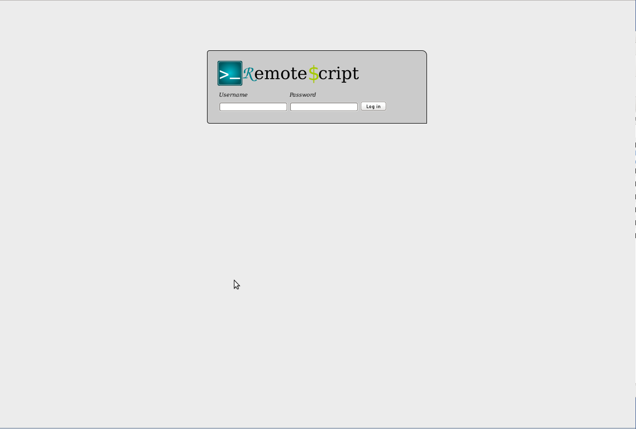 Download web tool or web app RemoteScript