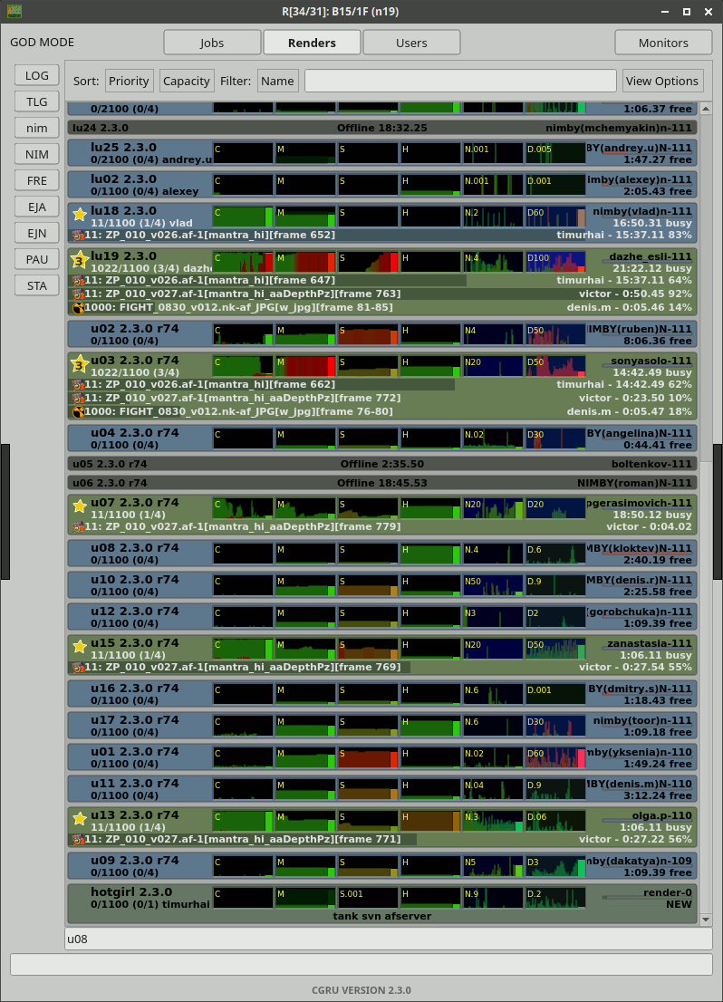 Download web tool or web app Render Farm Manager, Project Tracker.