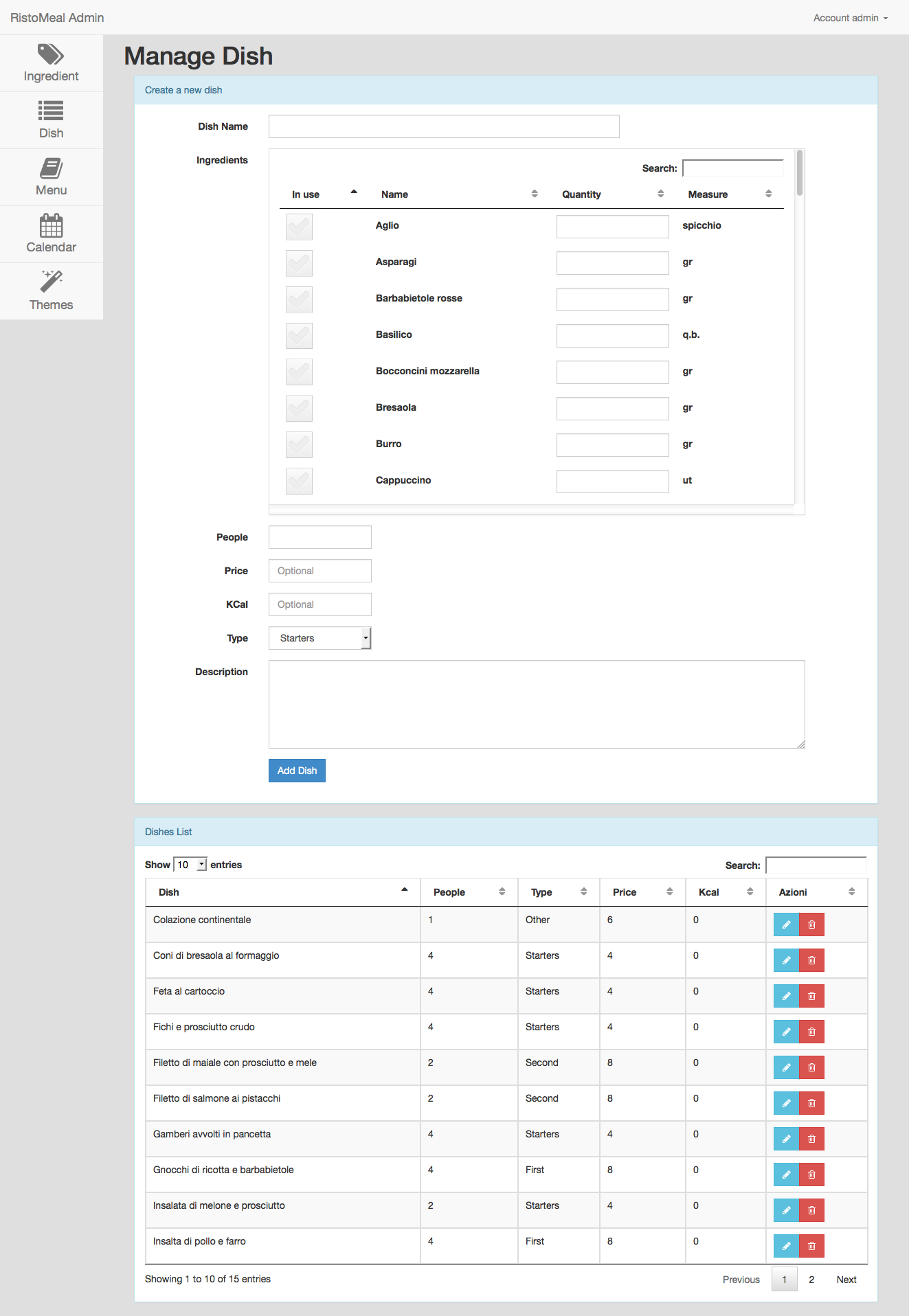 Download web tool or web app Ristomeal