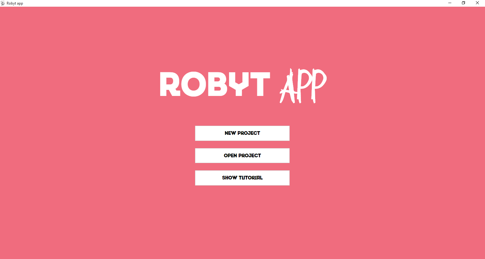 Download web tool or web app Robyt app 2.0