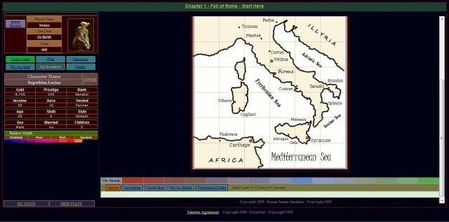 Download web tool or web app Roman Senate Simulator