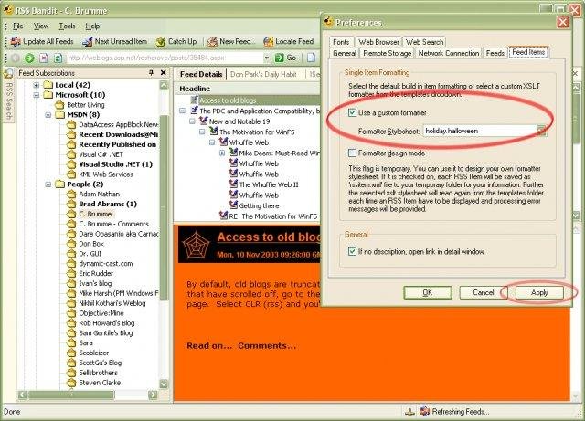 Download web tool or web app RSS Bandit