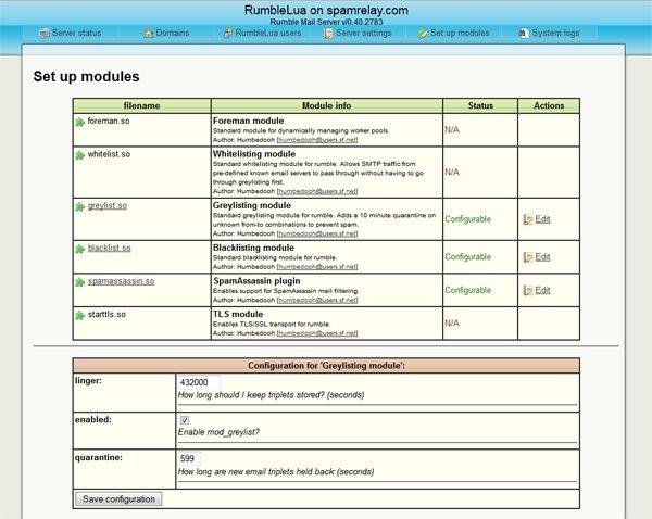 Download web tool or web app Rumble Mail Server