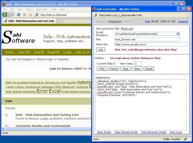 Download web tool or web app Sahi - Web Automation and Test Tool