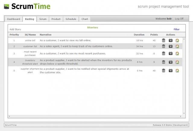 Download web tool or web app ScrumTime