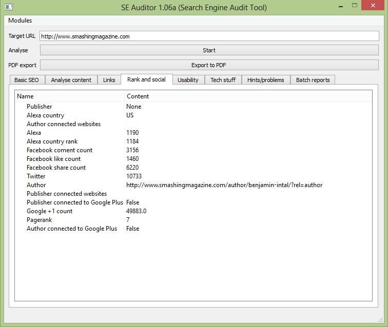 Download web tool or web app SE Auditor