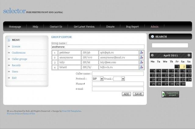 Download web tool or web app selector