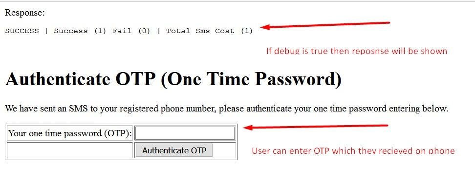 Download web tool or web app Send OTP SMS PHP