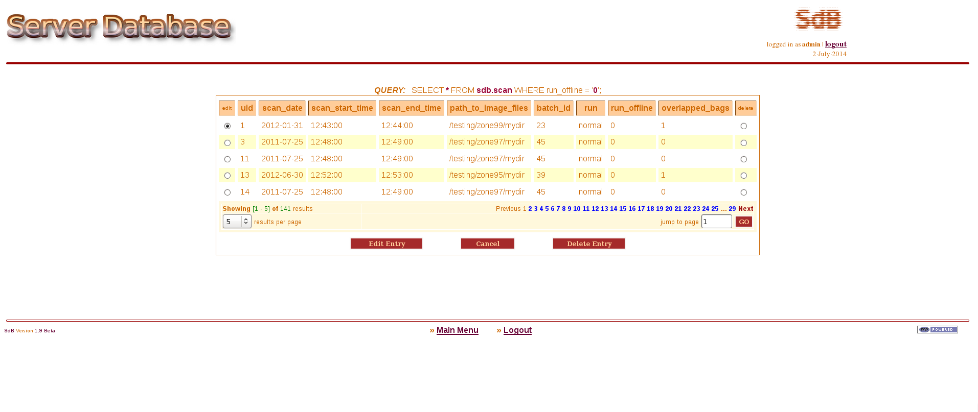 Download web tool or web app Server Database