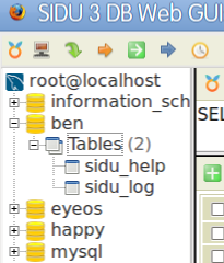 Download web tool or web app SIDU admin GUI : MySQL PostgreSQL SQLite