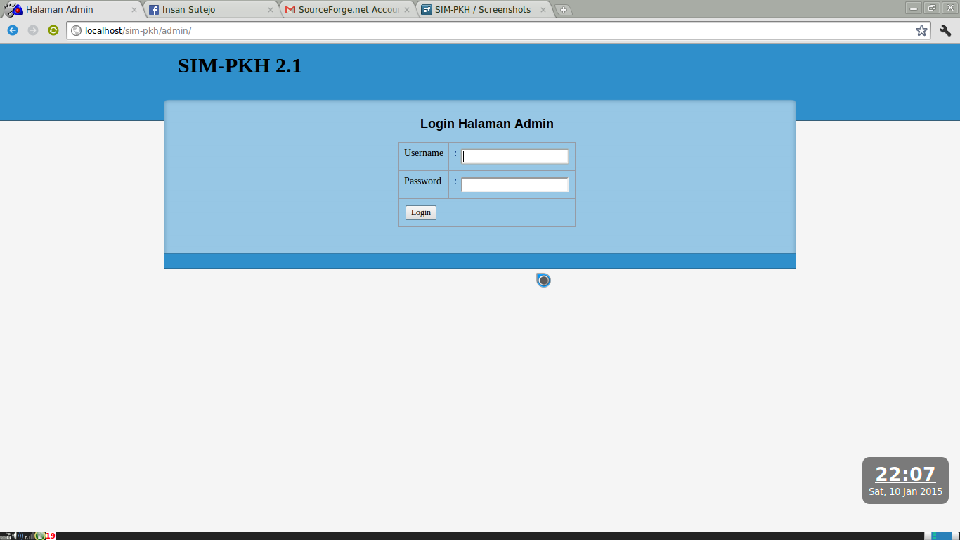 Download web tool or web app SIM-PKH