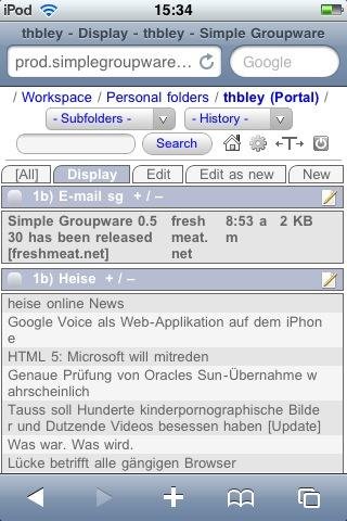 Download web tool or web app Simple Groupware