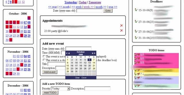 Download web tool or web app Simple PHP Agenda