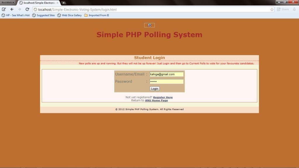 Download web tool or web app Simple PHP Polling System