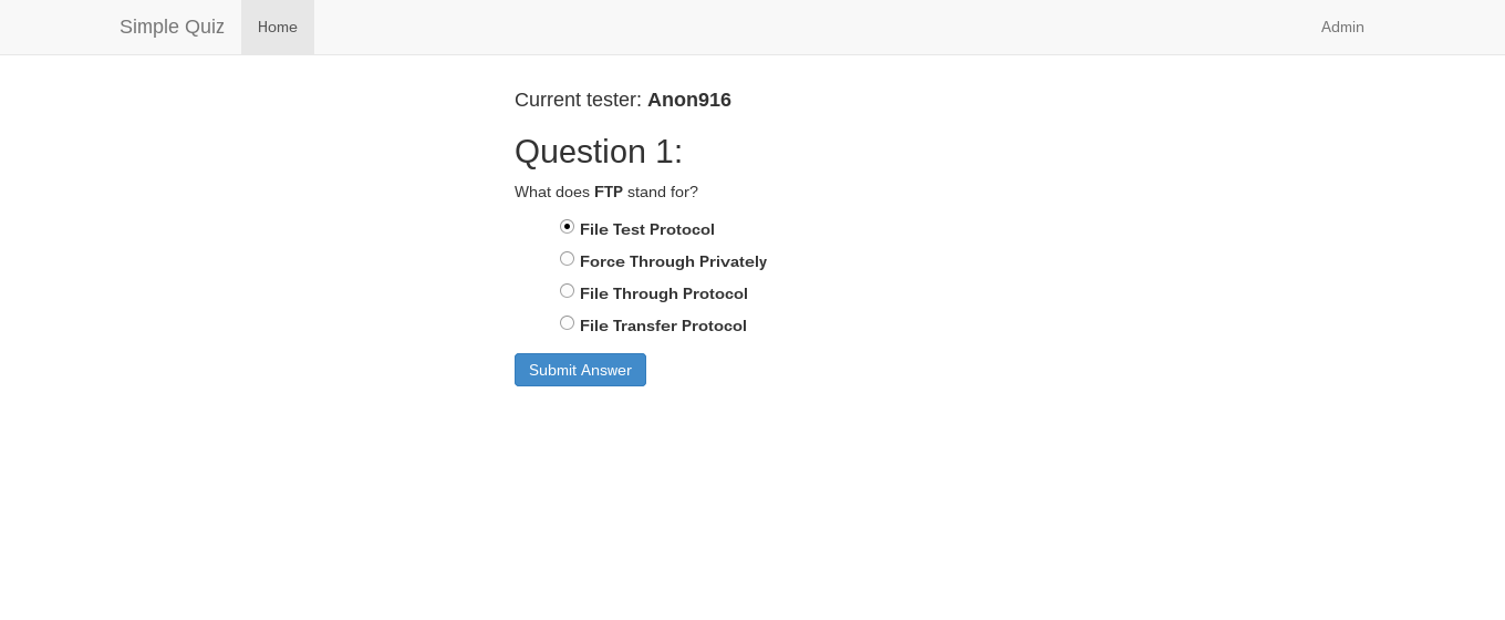 Download web tool or web app simple-quiz